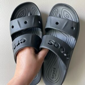 Women’s crocs via platform sandals